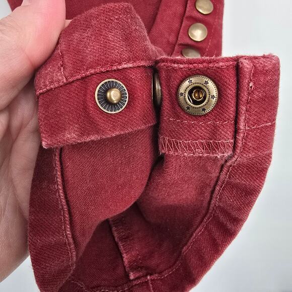 Soft Surroundings Women's Pull On Metro Legging Jegging Studs Stretch Red Small - Picture 6 of 9